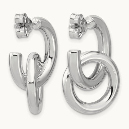RH- Polished Circle Drop Post Earrings — Leslie's — photo set