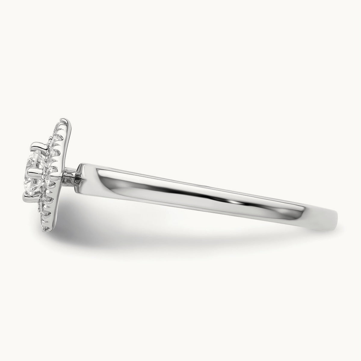 Halo Engagement Ring, 0.25 ct tw Lab-Grown Diamond