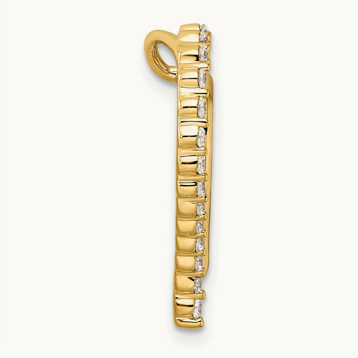 Double Heart Chain Slide, 0.50 ct tw Lab-Grown Diamond