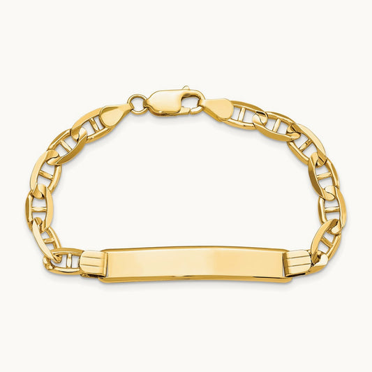Anchor Link ID Bracelet, 14K