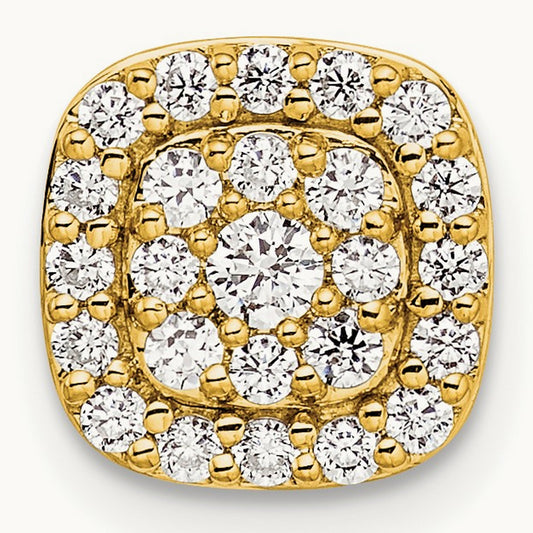 Chain Slide Pendant, 0.25 ct tw Lab-Grown Diamond — 14K Yellow Gold