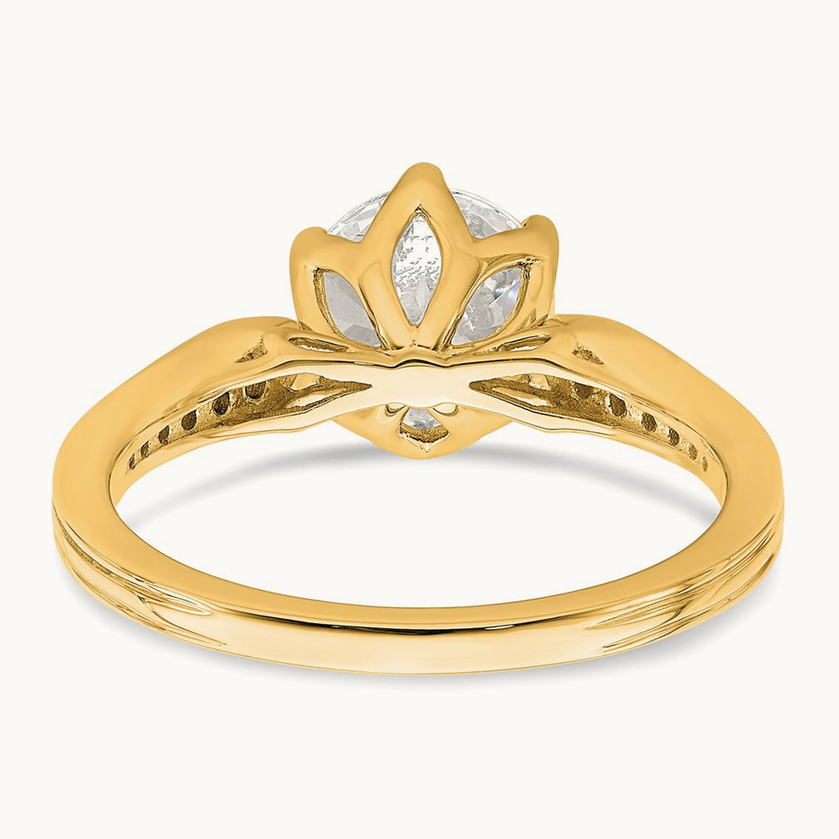 1 1/2ct Round Semi-Mount Engagement Dia Ring, 14K Gold