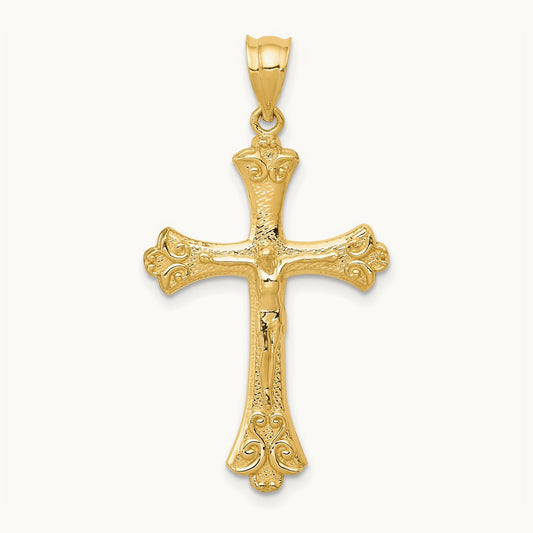 Crucifix Pendant, 14K