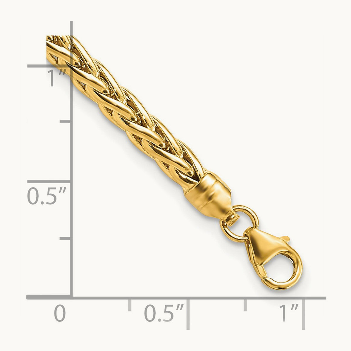 Polished Fancy Link Bracelet, 14K