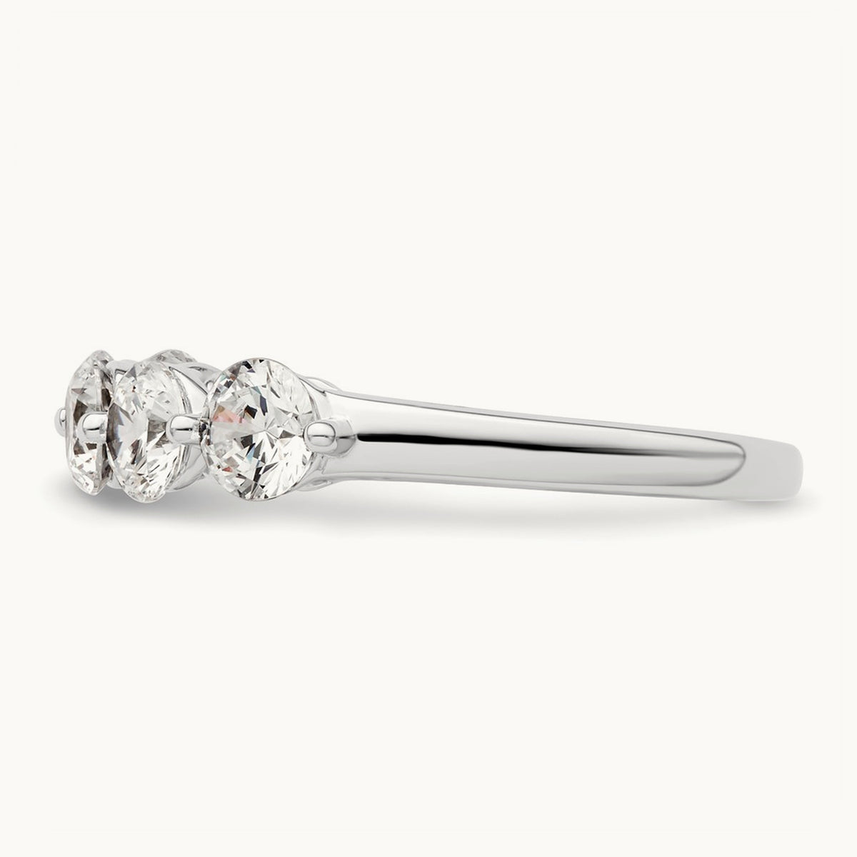 5-Stone Diamond Band, 14K White Gold