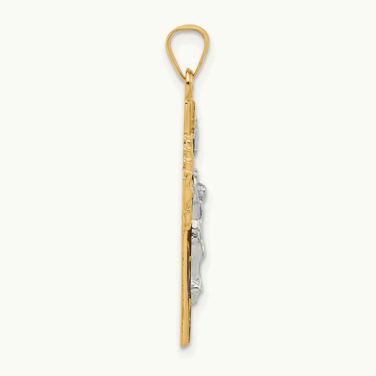 Hollow INRI Crucifix Pendent — 31.5mm