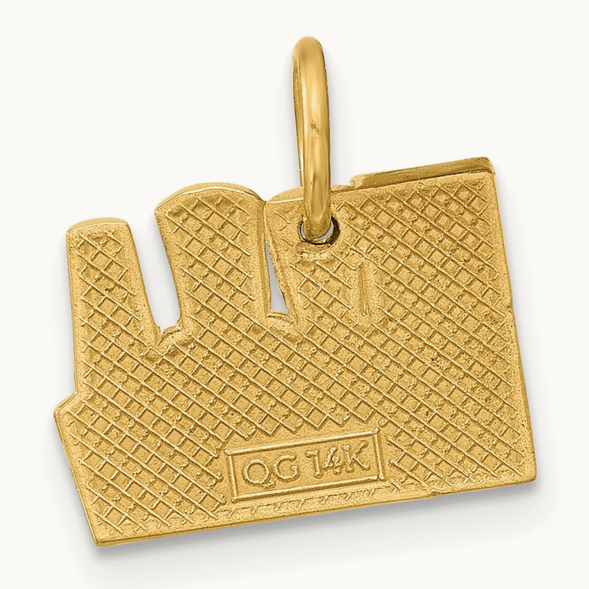 Nail Polish Bottles Charm, 14K Yellow Gold