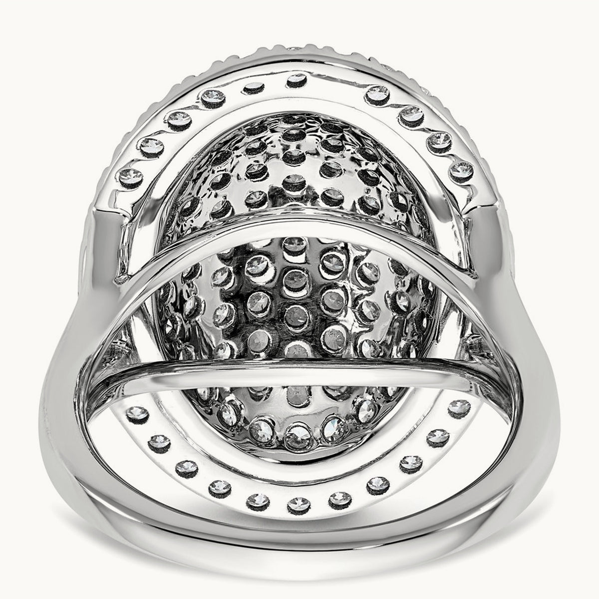 Fashion Ring, 2.25 ct tw Lab-Grown Diamond — 14K White Gold