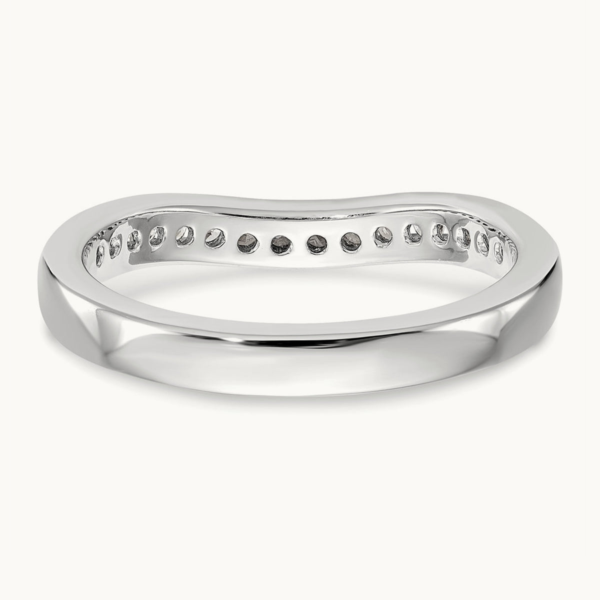 Diamond Wedding Band, 14K White Gold