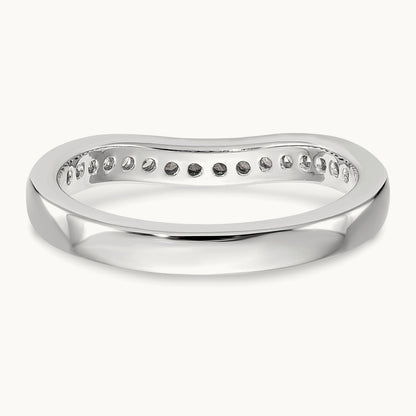 Diamond Wedding Band, 14K White Gold