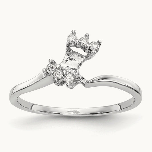 Diamond Wedding Band, 14K White Gold