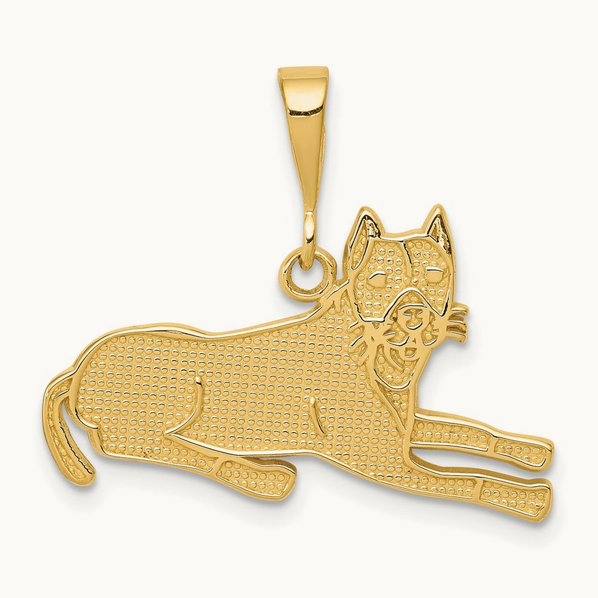 Pit Bull Pendant, 14K