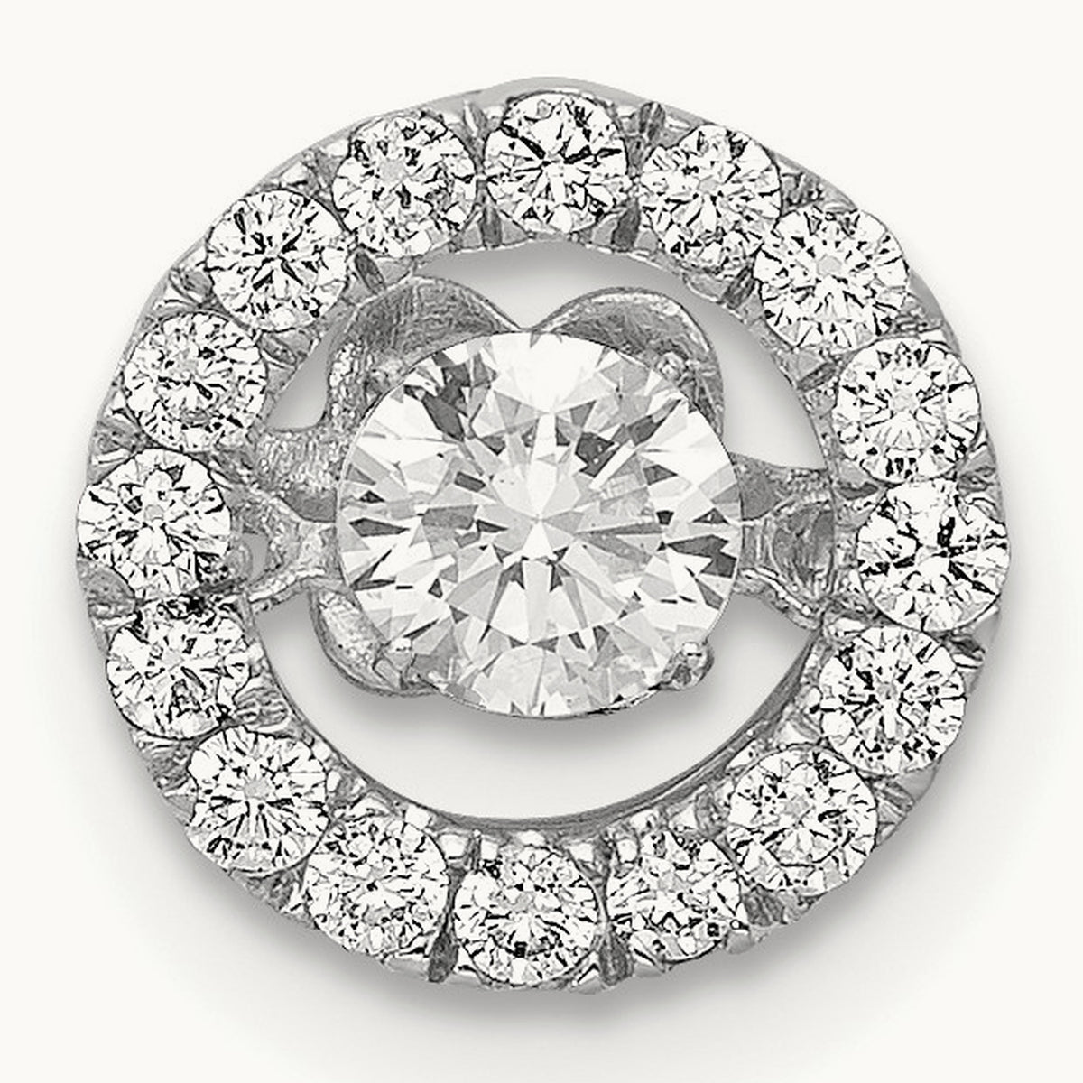 Vibrant Chain Slide Pendant, 0.50 ct tw Lab-Grown Diamond