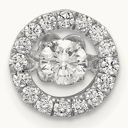 Vibrant Chain Slide Pendant, 0.50 ct tw Lab-Grown Diamond