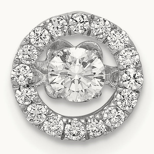 Vibrant Chain Slide Pendant, 0.50 ct tw Lab-Grown Diamond