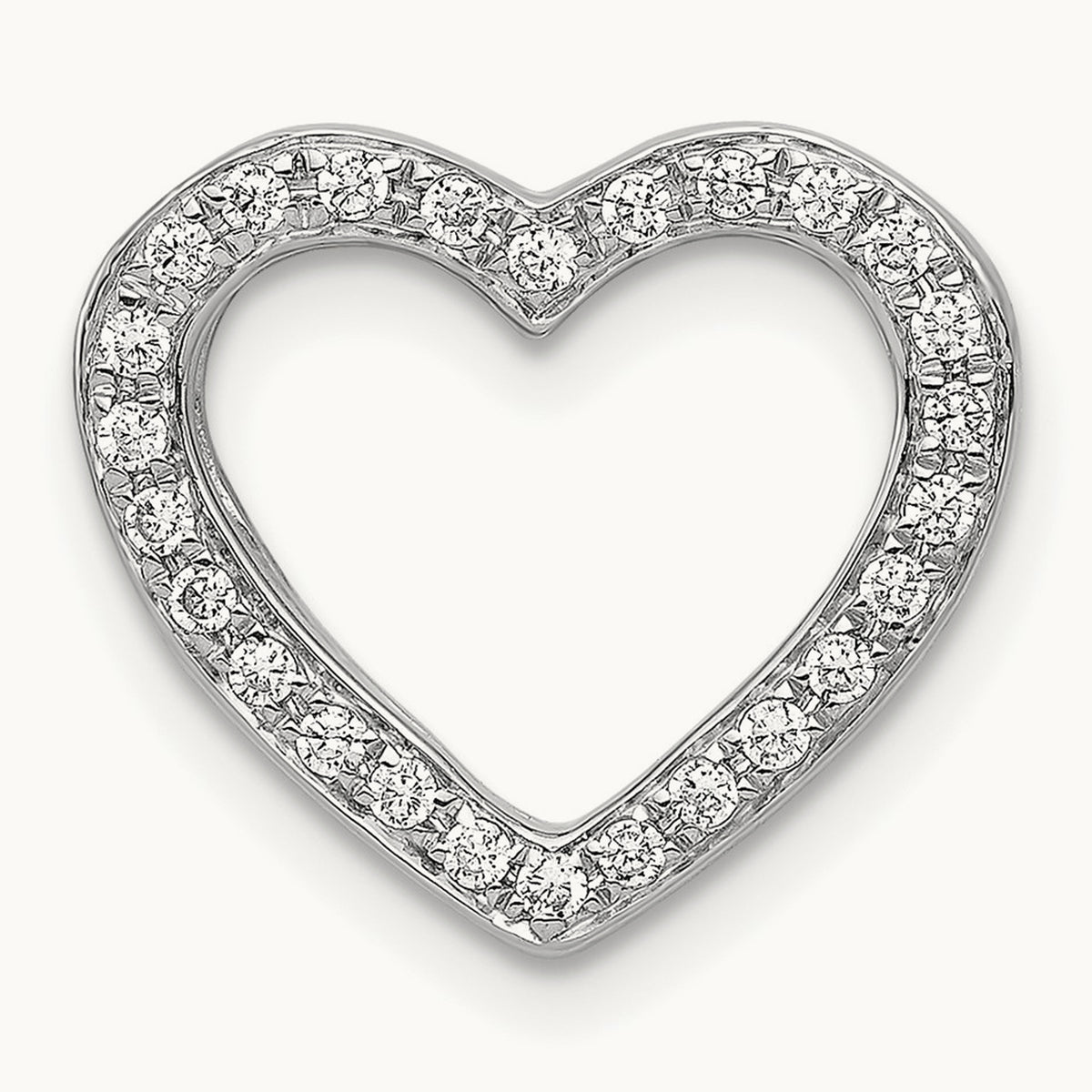 1/6ct. Diamond Heart Chain Slide — photo set