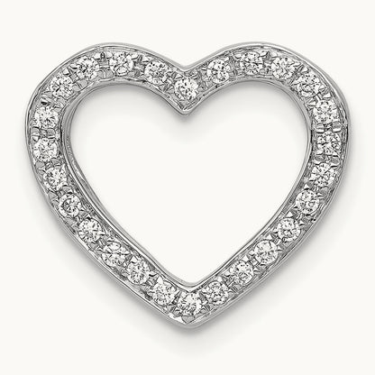 1/6ct. Diamond Heart Chain Slide — photo set