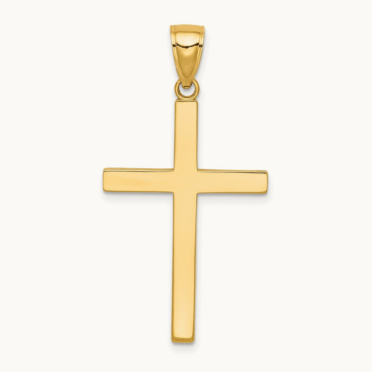 Stick Cross Pendant in 14K Yellow Gold
