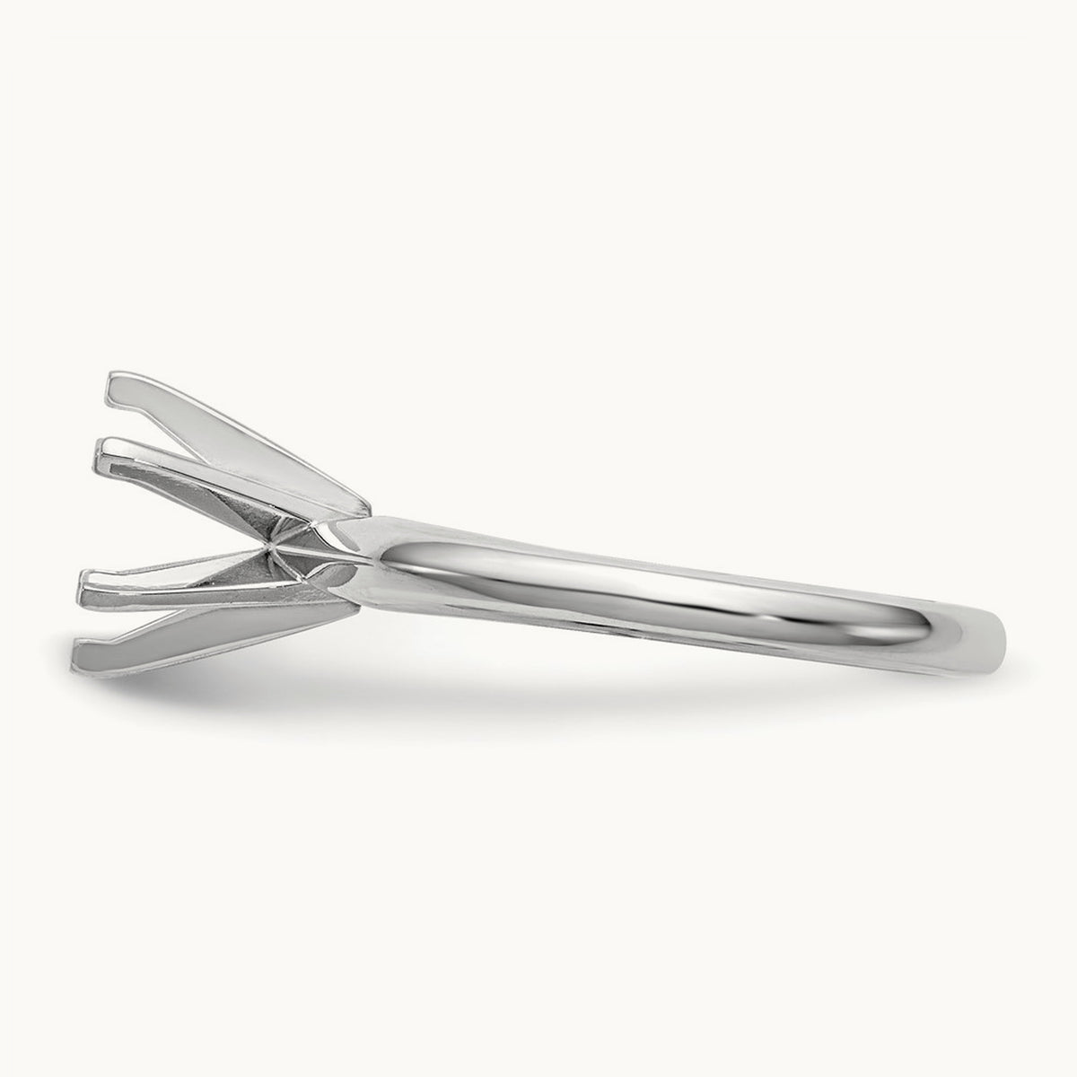 1/3ct. Lightweight Knife Edge 6-Prong Ring Mounting, 14K White Gold