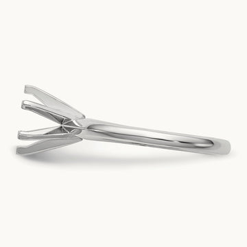 1/3ct. Lightweight Knife Edge 6-Prong Ring Mounting, 14K White Gold