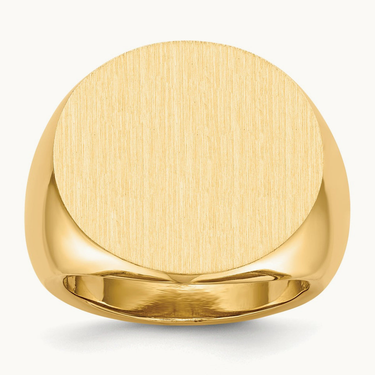 Open Back Mens Signet Ring — photo set