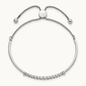 Adjustable Bolo Bracelet, 0.20 ct tw Lab-Grown Diamond