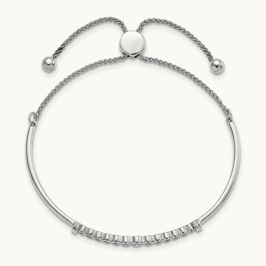 Adjustable Bolo Bracelet, 0.20 ct tw Lab-Grown Diamond
