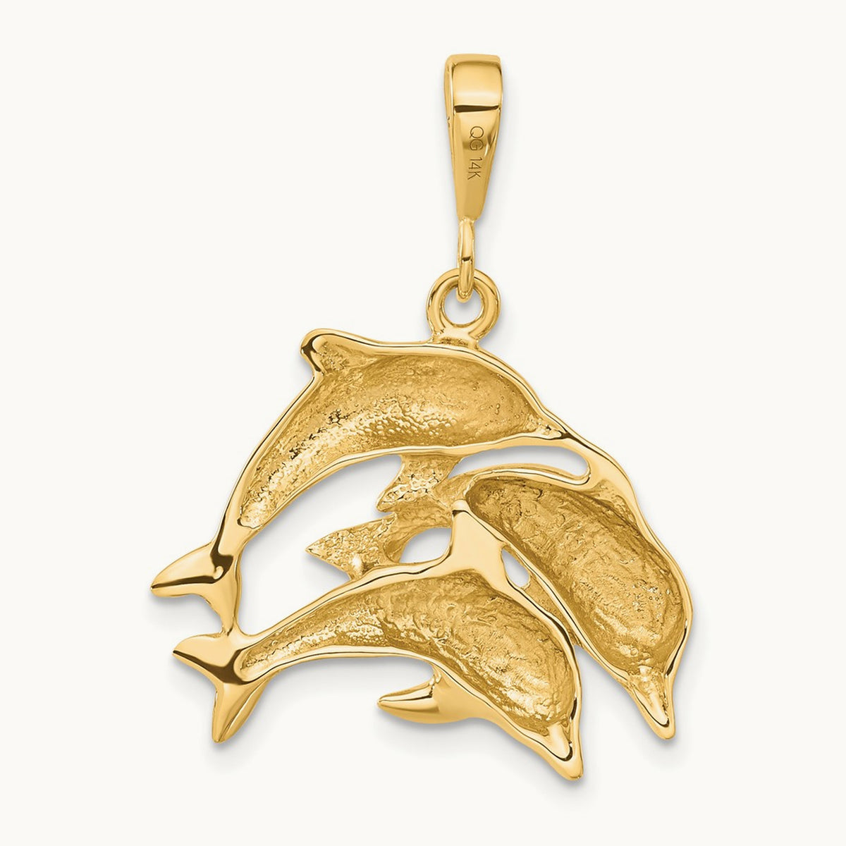 Dolphin Charm, 14K