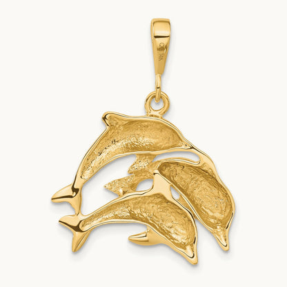 Dolphin Charm, 14K