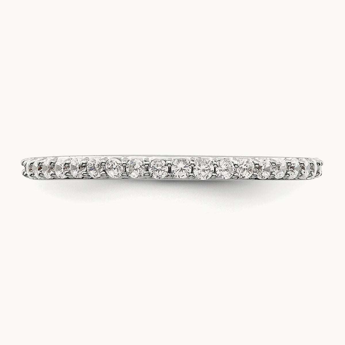 Diamond Wedding Band, 14K White Gold