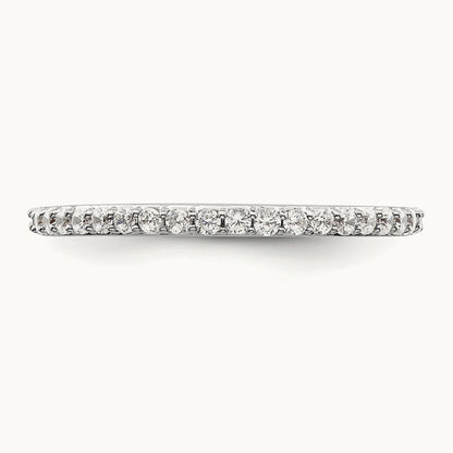 Diamond Wedding Band, 14K White Gold