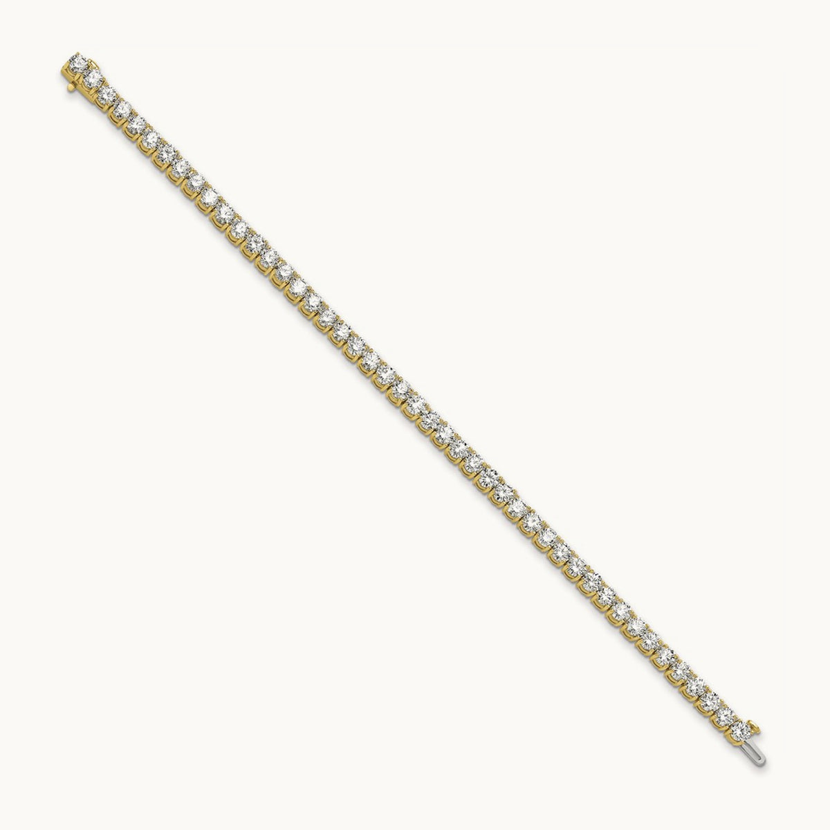 Tennis Bracelet, 10.00 ct tw Lab-Grown Diamond — 14K Yellow Gold