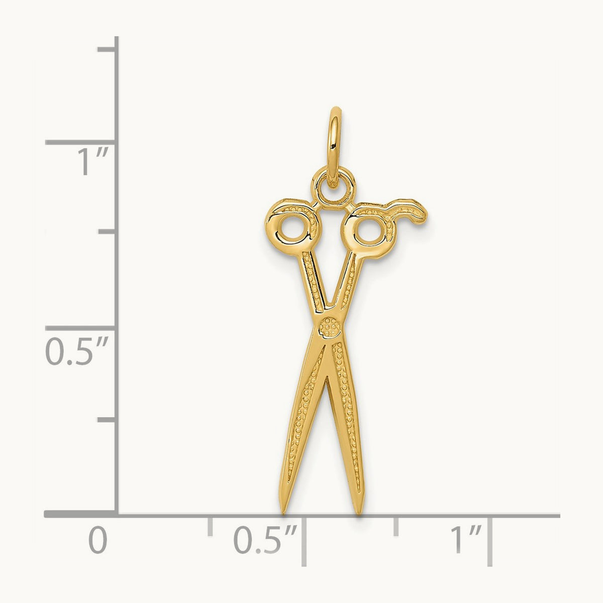 Scissors Charm, 14K