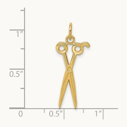 Scissors Charm, 14K