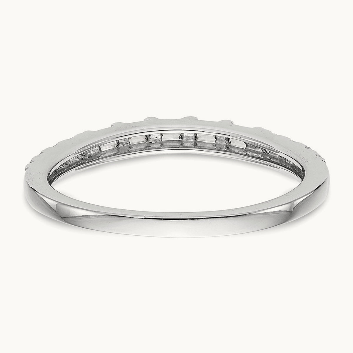 Diamond Wedding Band, 14K White Gold