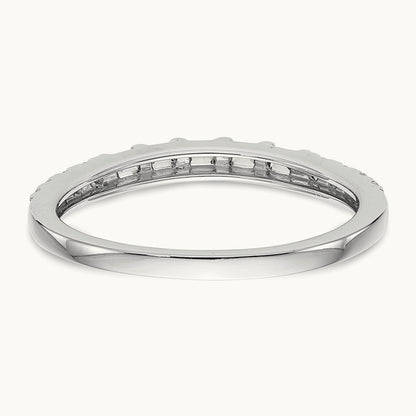 Diamond Wedding Band, 14K White Gold