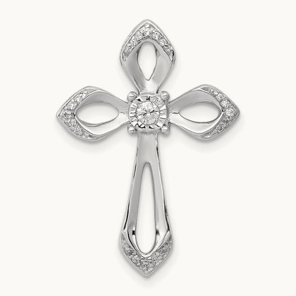 1/8ct. Diamond Cross Chain Slide — photo set