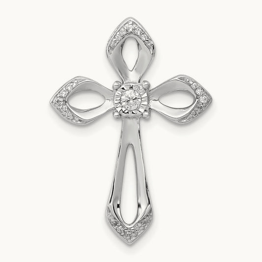 1/8ct. Diamond Cross Chain Slide — photo set