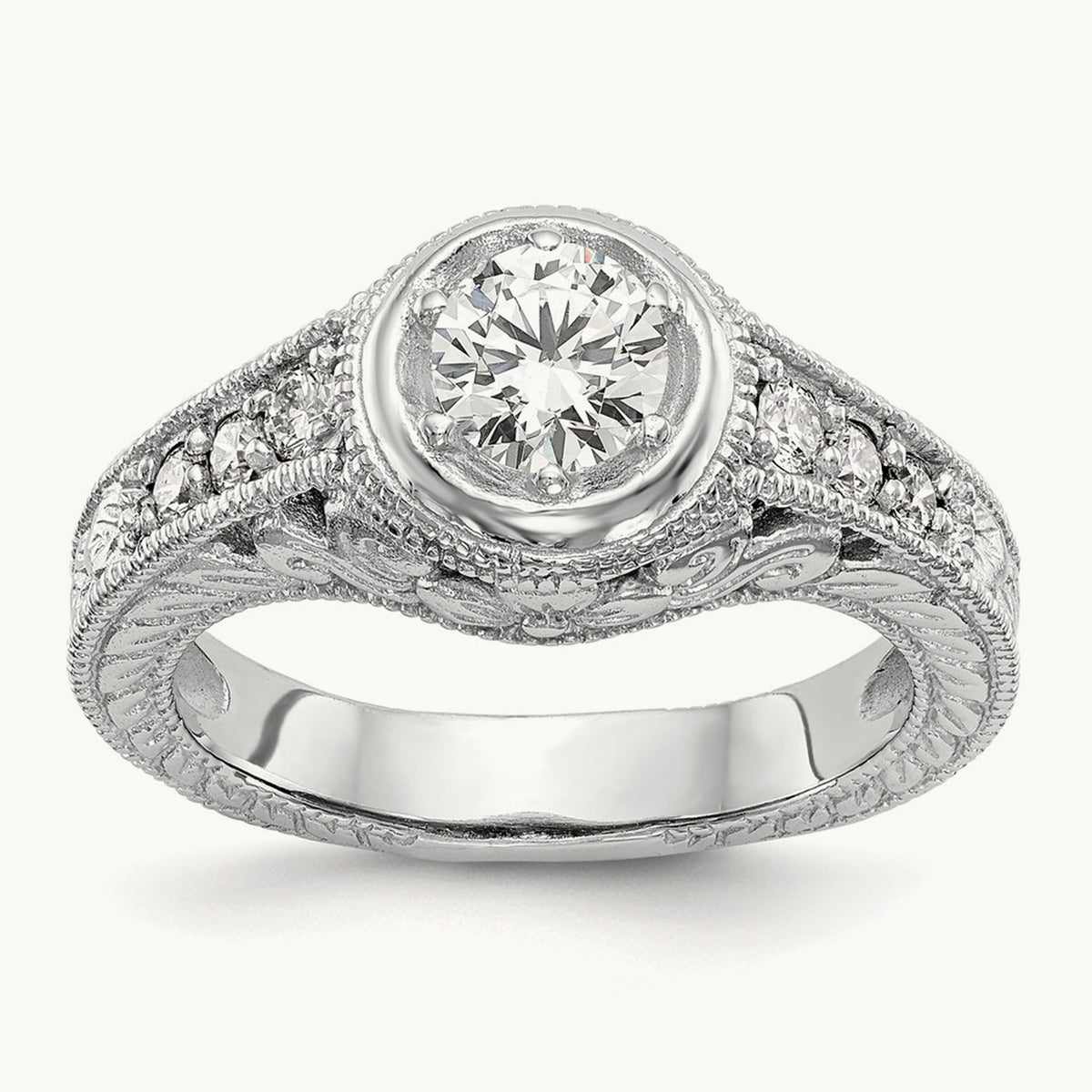 Semi-Mount Engagement Ring — 1/4 ct, 7