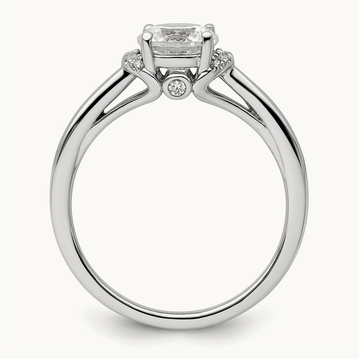 Semi-Mount Engagement Ring, 0.05 ct tw Lab-Grown Diamond