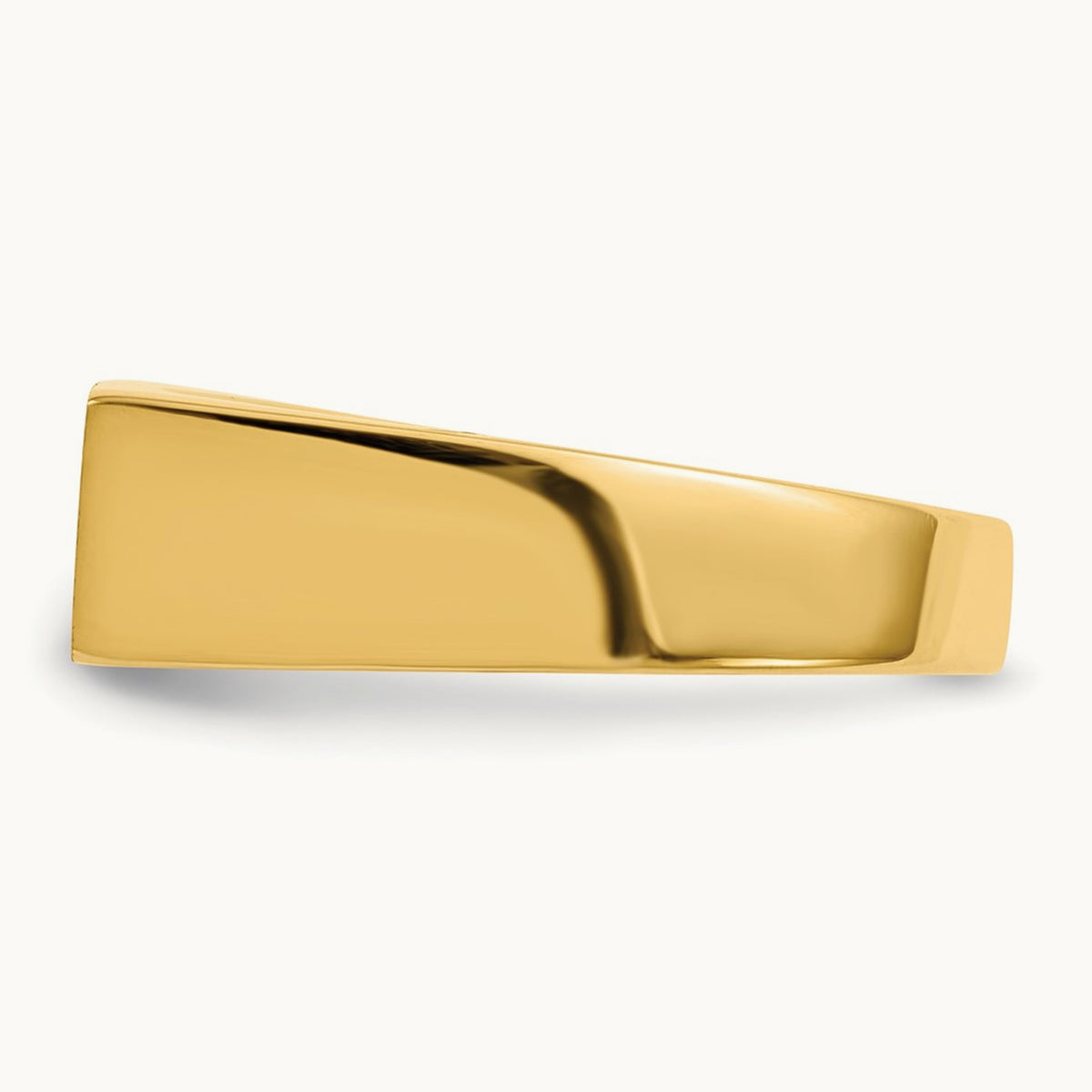 16.0x6. Closed Back Signet Ring, 0mm, 14K