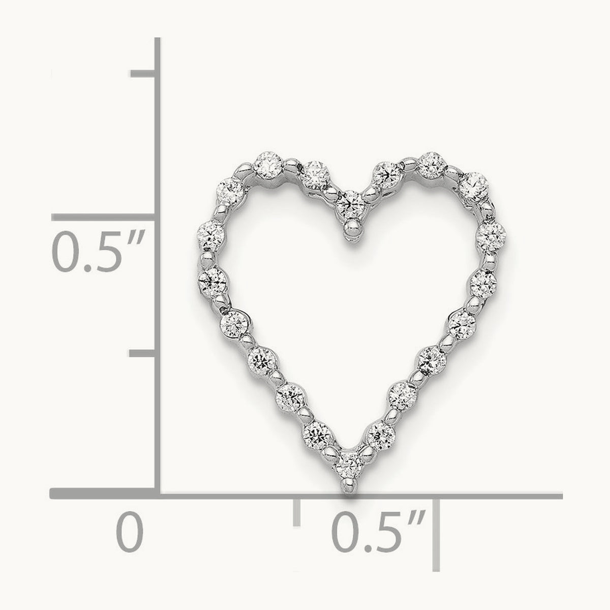 1/5ct. Diamond Heart Chain Slide — photo set