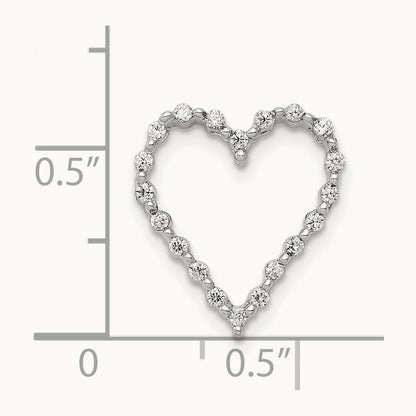 1/5ct. Diamond Heart Chain Slide — photo set