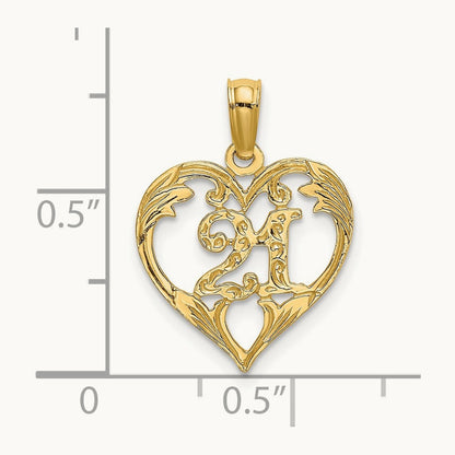 21 In Heart Charm — photo set