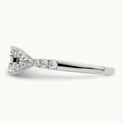 Cluster Engagement Ring, 0.75 ct tw Lab-Grown Diamond