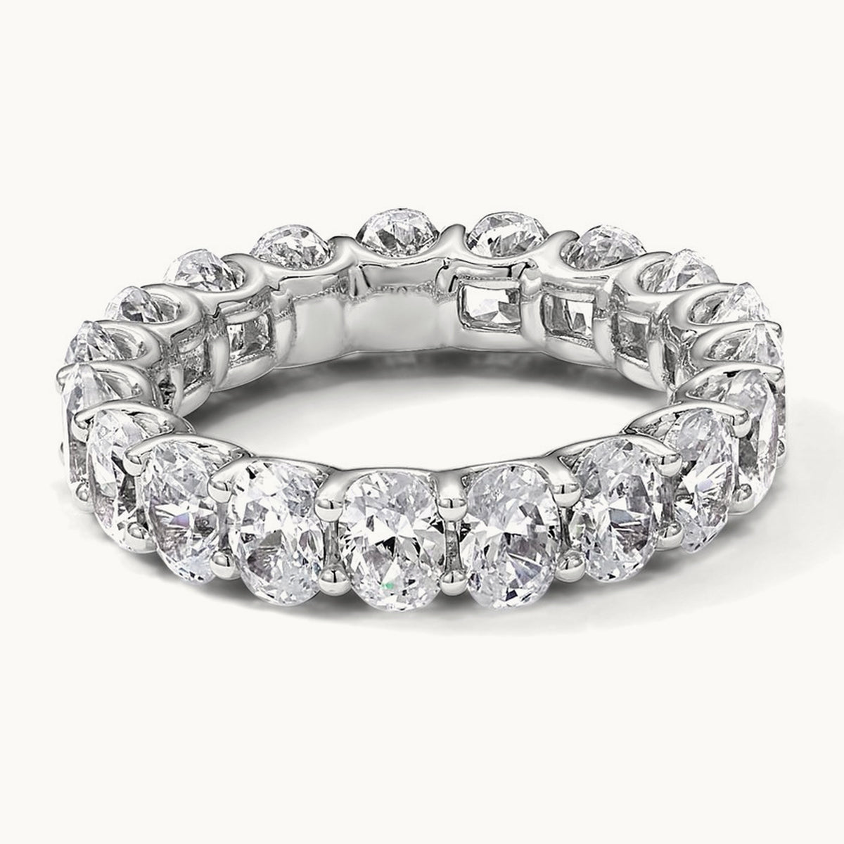 Oval Eternity Band, 3-5 ct Lab-Grown Diamond