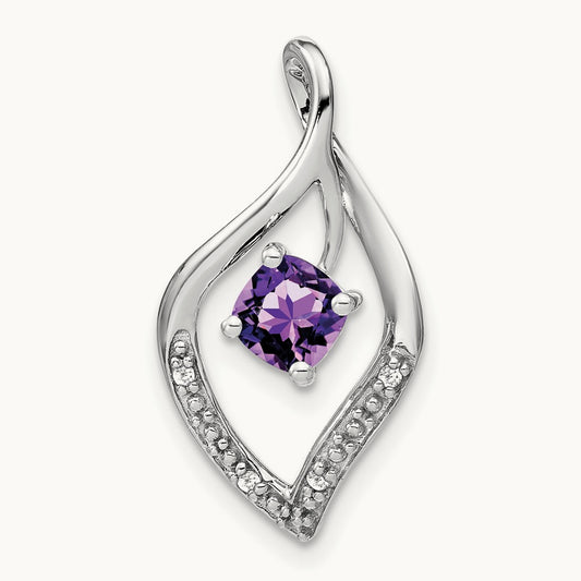 Amethyst and Diamond Pendant — photo set