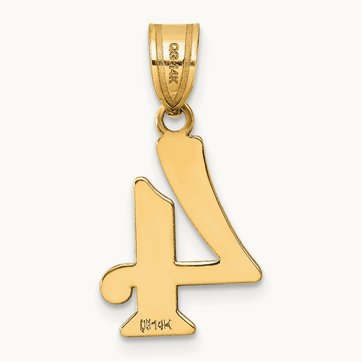 Polished Number 4 Pendant — photo set