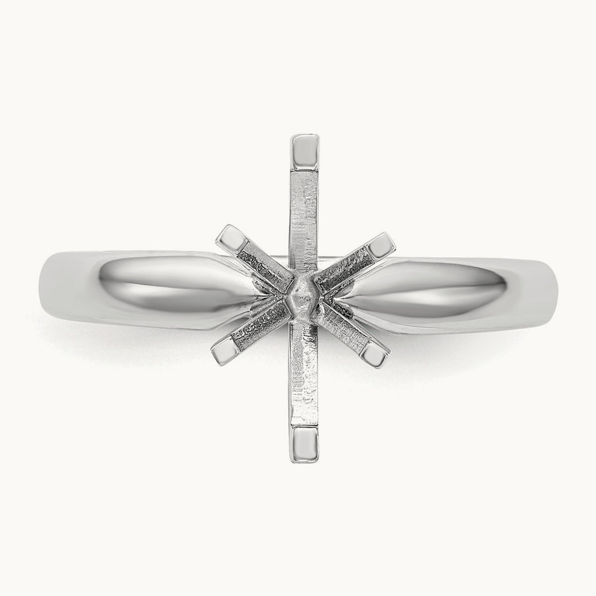 1ct. Tulip-Head Comfort-Fit Marquise Solitaire Mounting, 14K White Gold
