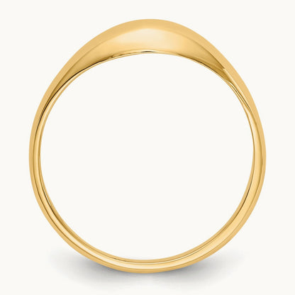 Childs Polished Dome Ring, 14K